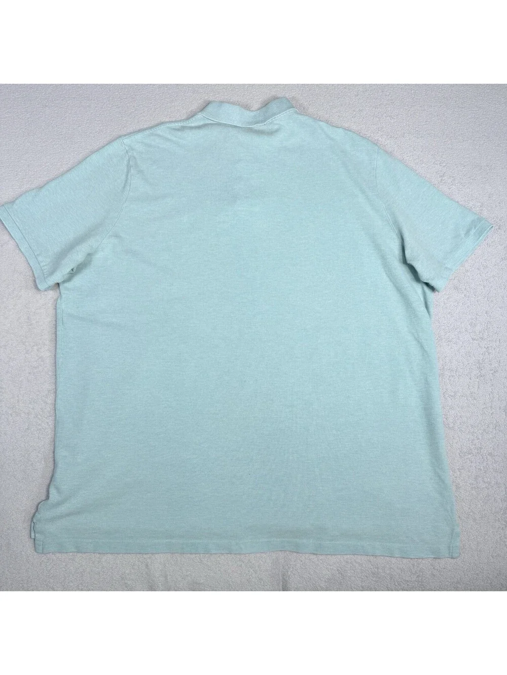 Polo Ralph Lauren Polo Shirt Mens 2XL Blue Green Blue Pima Soft Touch Flesh Pony